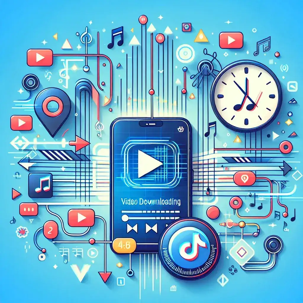 "Smartphone displaying TikTok video downloader app interface, showcasing step-by-step process to save favorite TikTok content effortlessly - Ultimate Guide to TikTok Video Downloaders."